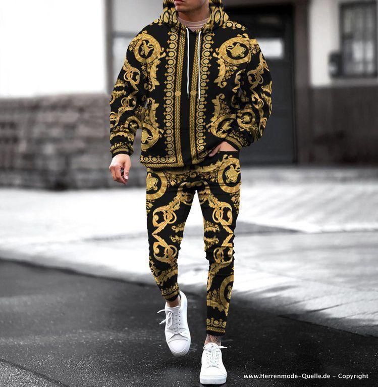 Versace Baroque Gold Tracksuit - (W-4)