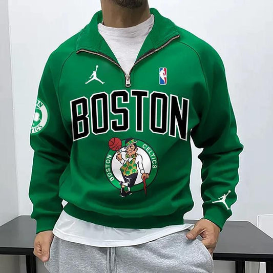 Boston Celtics Classic Green Sweatshirt-(S4)