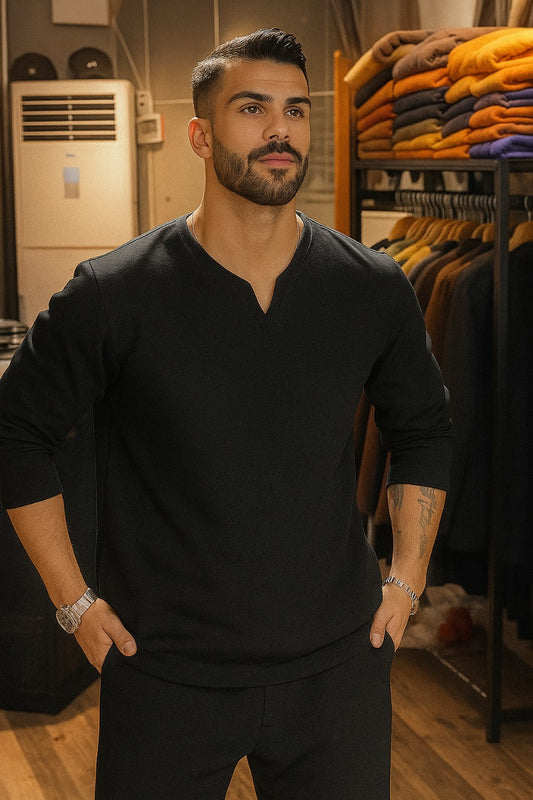 LI-46  NEW WINTER V-NECK TRACKSUIT