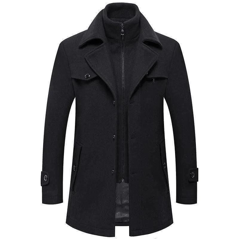 C-1 Men’s Premium Wool Blend Winter Coat –  Classic Style