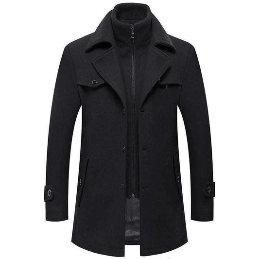 C-1 Men’s Premium Wool Blend Winter Coat –  Classic Style