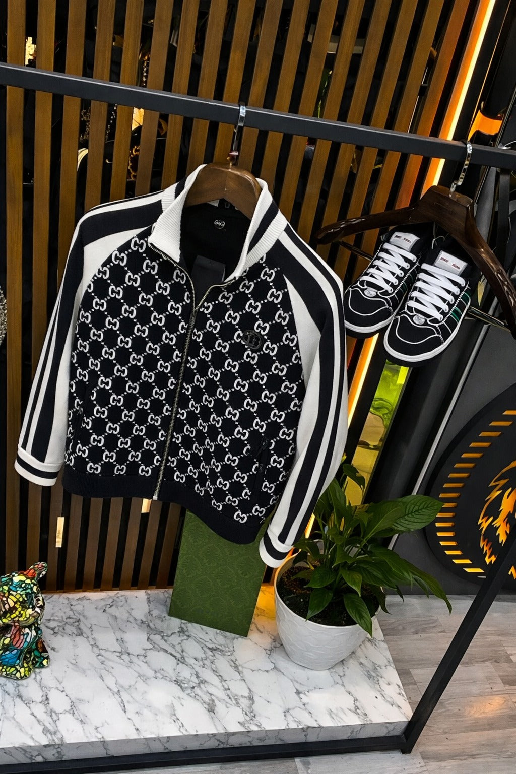 Men’s All-Over Print Zip Jacket – Premium Streetwear Style-  (C-6)