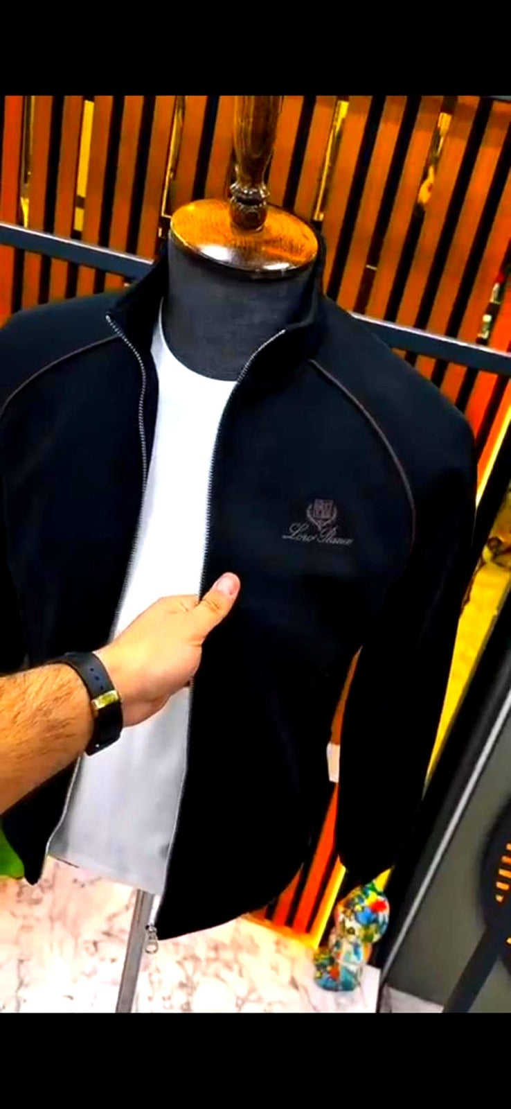 Men’s Premium Two-Piece Tracksuit – Luxury Athletic Style- (W-15)