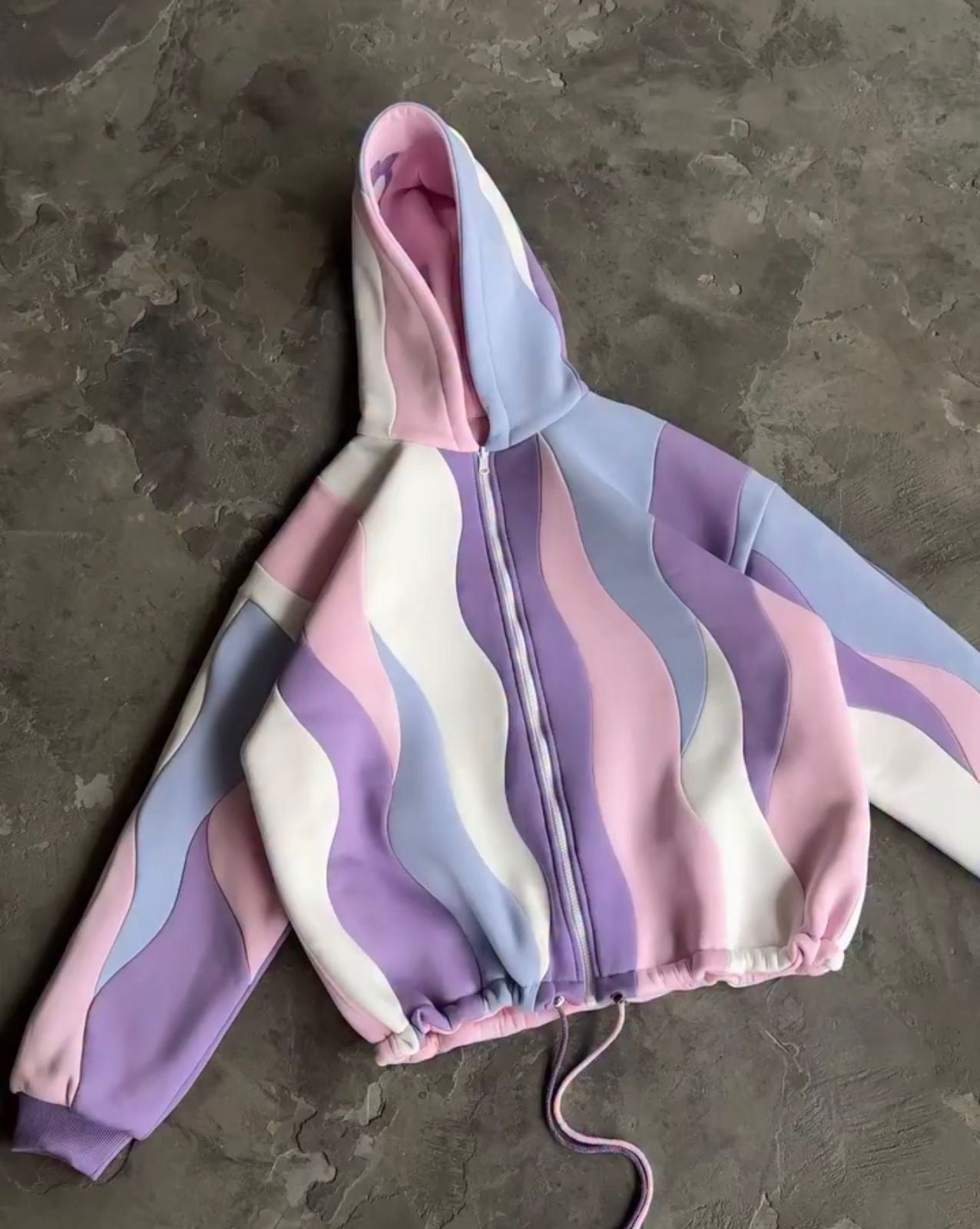 CH - 613 Two-Style Pastel Paradise 3D Floral Printed Tracksuit Emberline- 