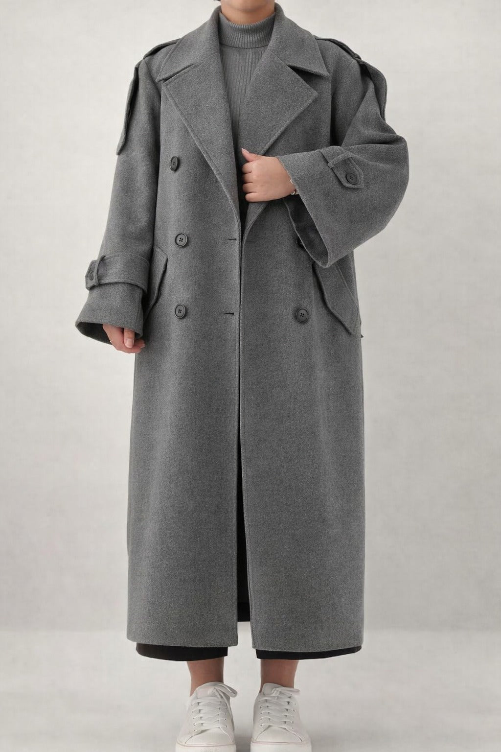WOMEN'S  FLEECE  LONG COAT
