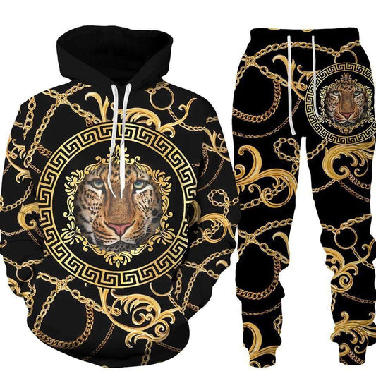 Versace Baroque Gold Tracksuit- (W-3)